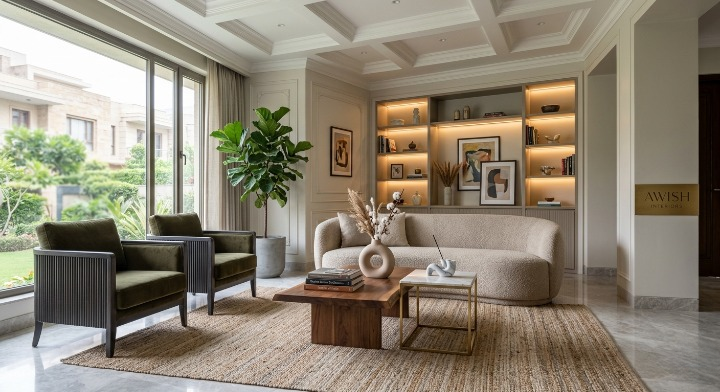 Modern 3BHK Living Room